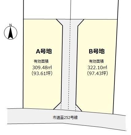 奈古谷区画図